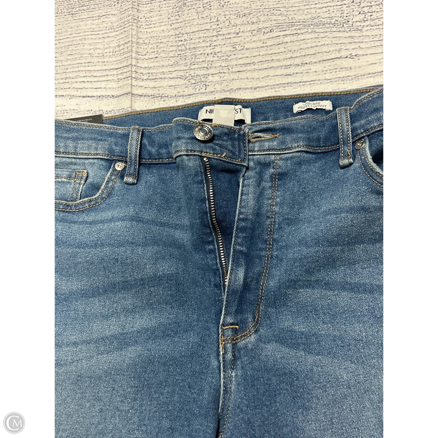 Jeans Skinny By Nine West In Blue Denim, Size: 16