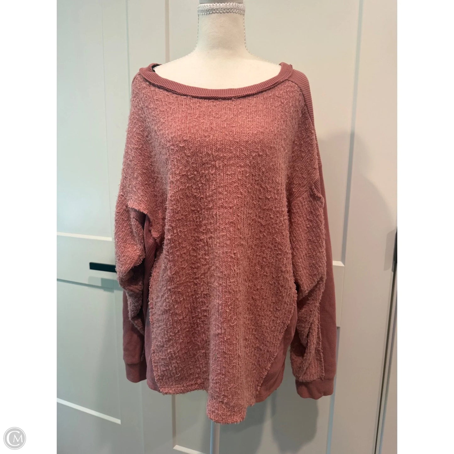 Top Long Sleeve By Gigio In Pink, Size: L