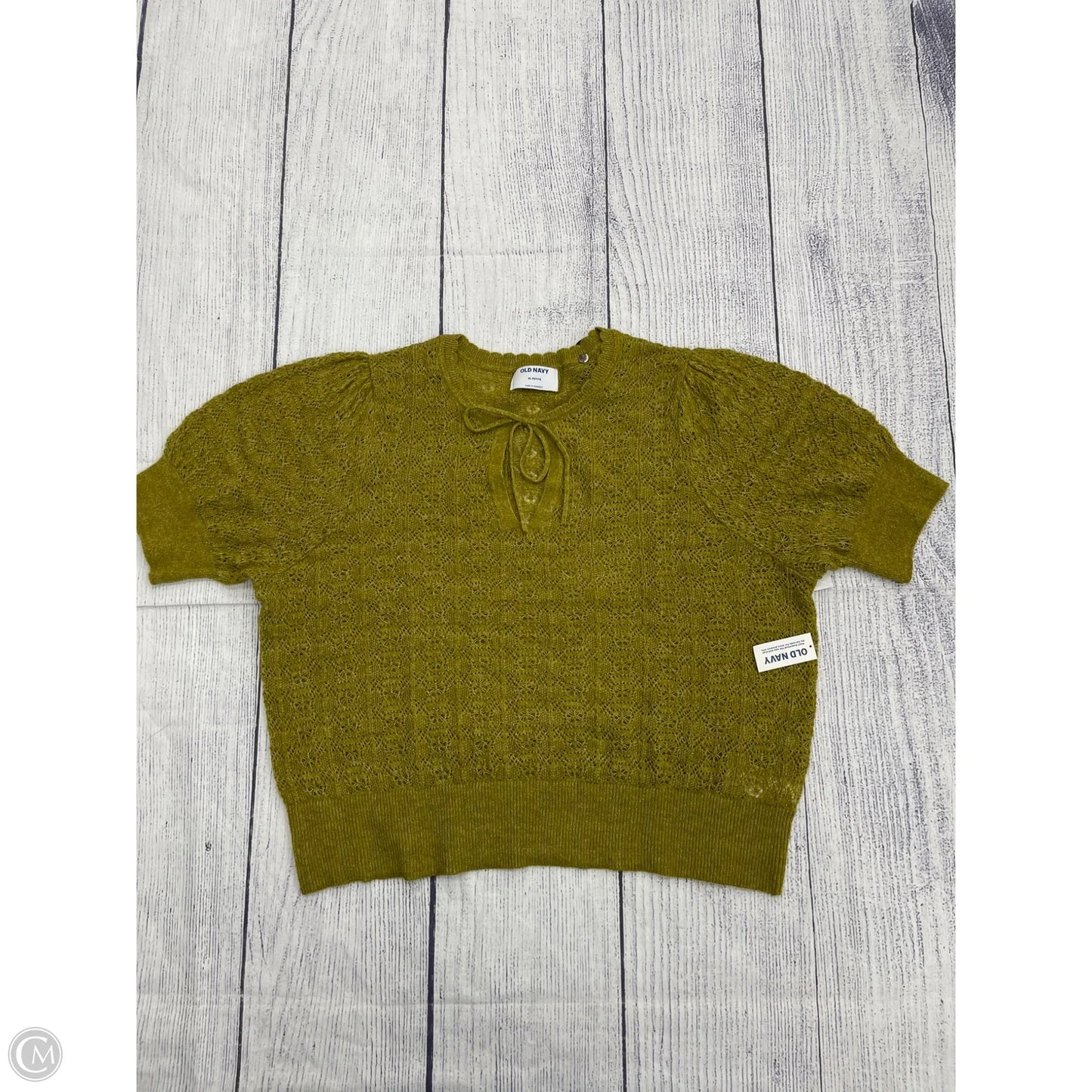 Top Short Sleeve By Old Navy In Green, Size: Xlp