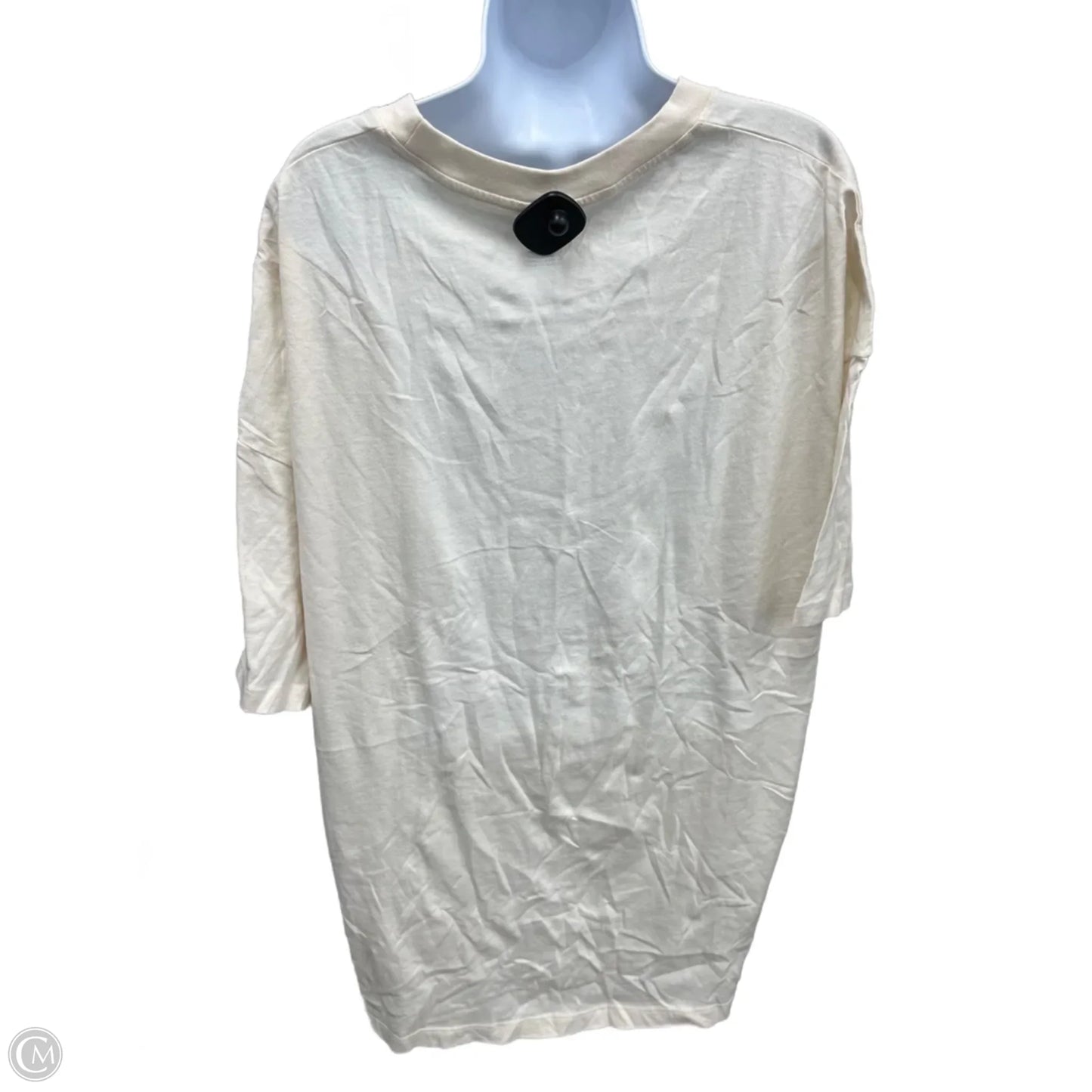 Top Short Sleeve By American Eagle In Cream, Size: 1x