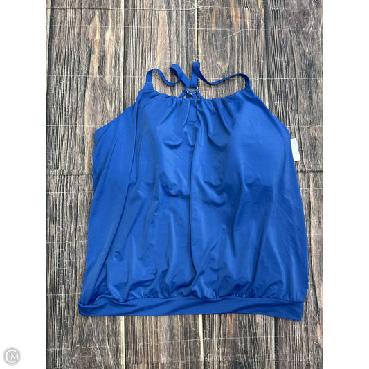 Swimsuit Top By Cacique In Blue, Size: 22