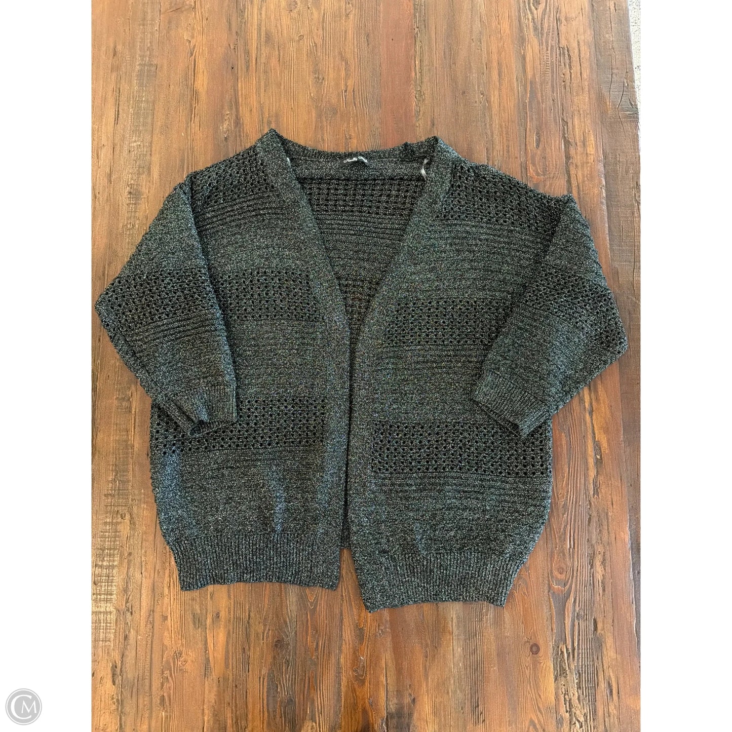 Cardigan By Clothes Mentor In Black, Size: 3x