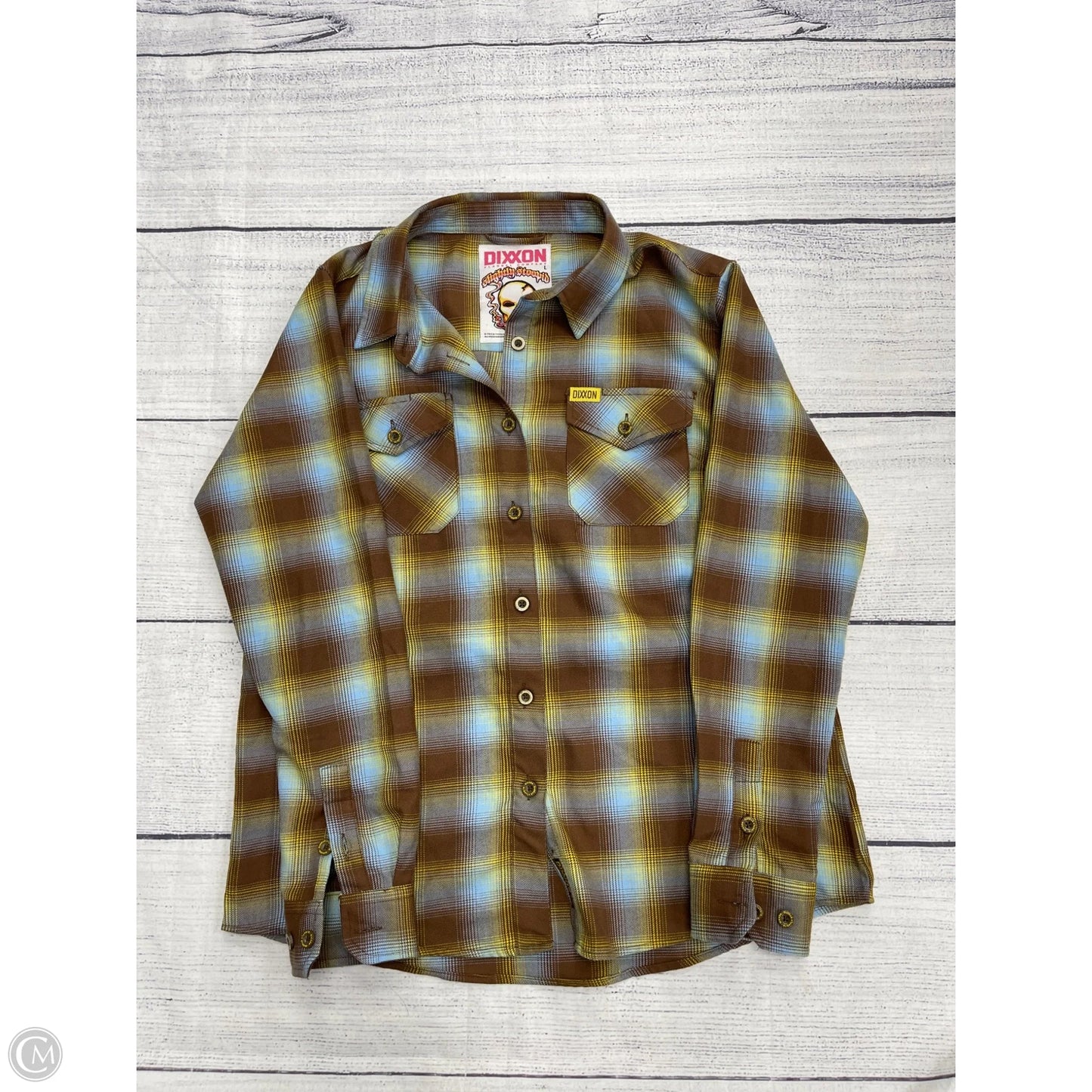 Top Long Sleeve By Clothes Mentor In Brown, Size: L