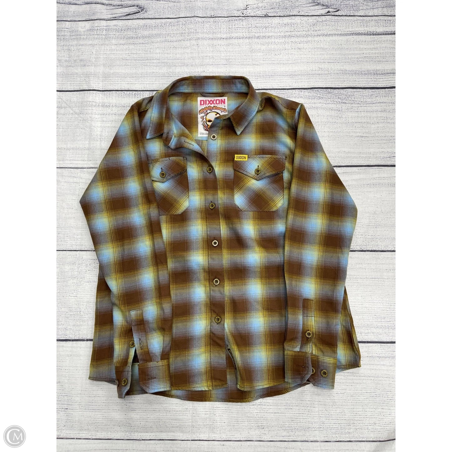 Top Long Sleeve By Clothes Mentor In Brown, Size: L
