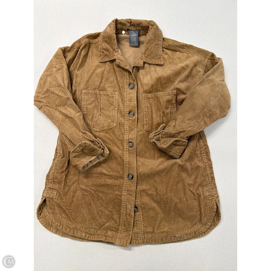 Top Long Sleeve By Matty M In Tan, Size: S