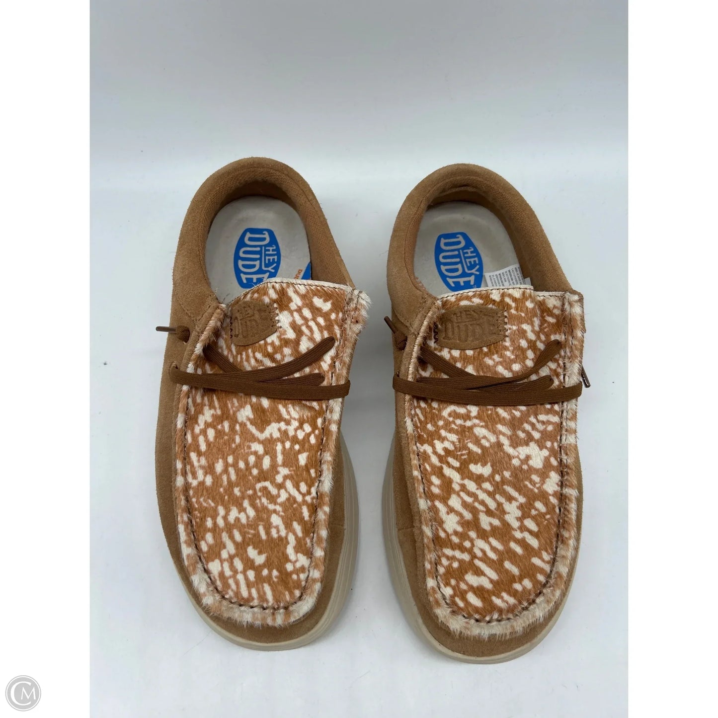 Shoes Flats By Hey Dude In Animal Print, Size: 11