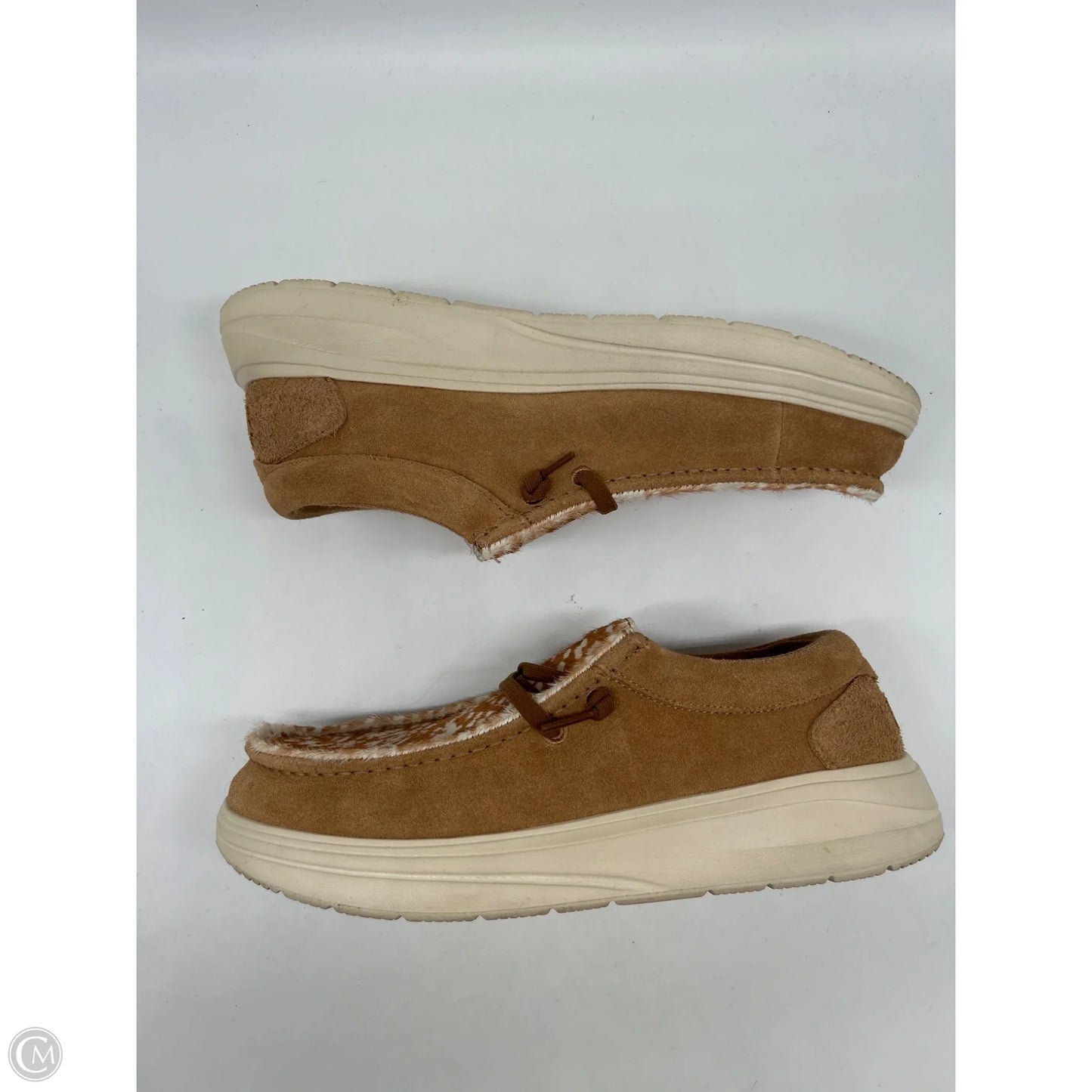 Shoes Flats By Hey Dude In Animal Print, Size: 11