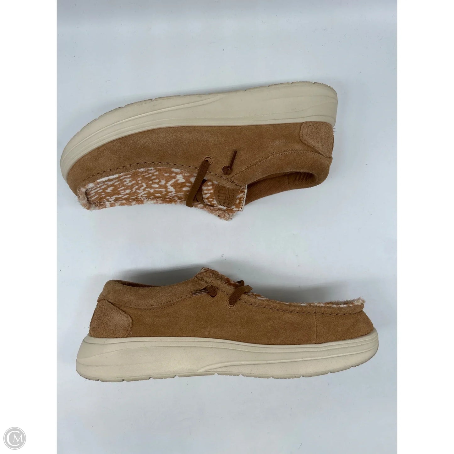 Shoes Flats By Hey Dude In Animal Print, Size: 11