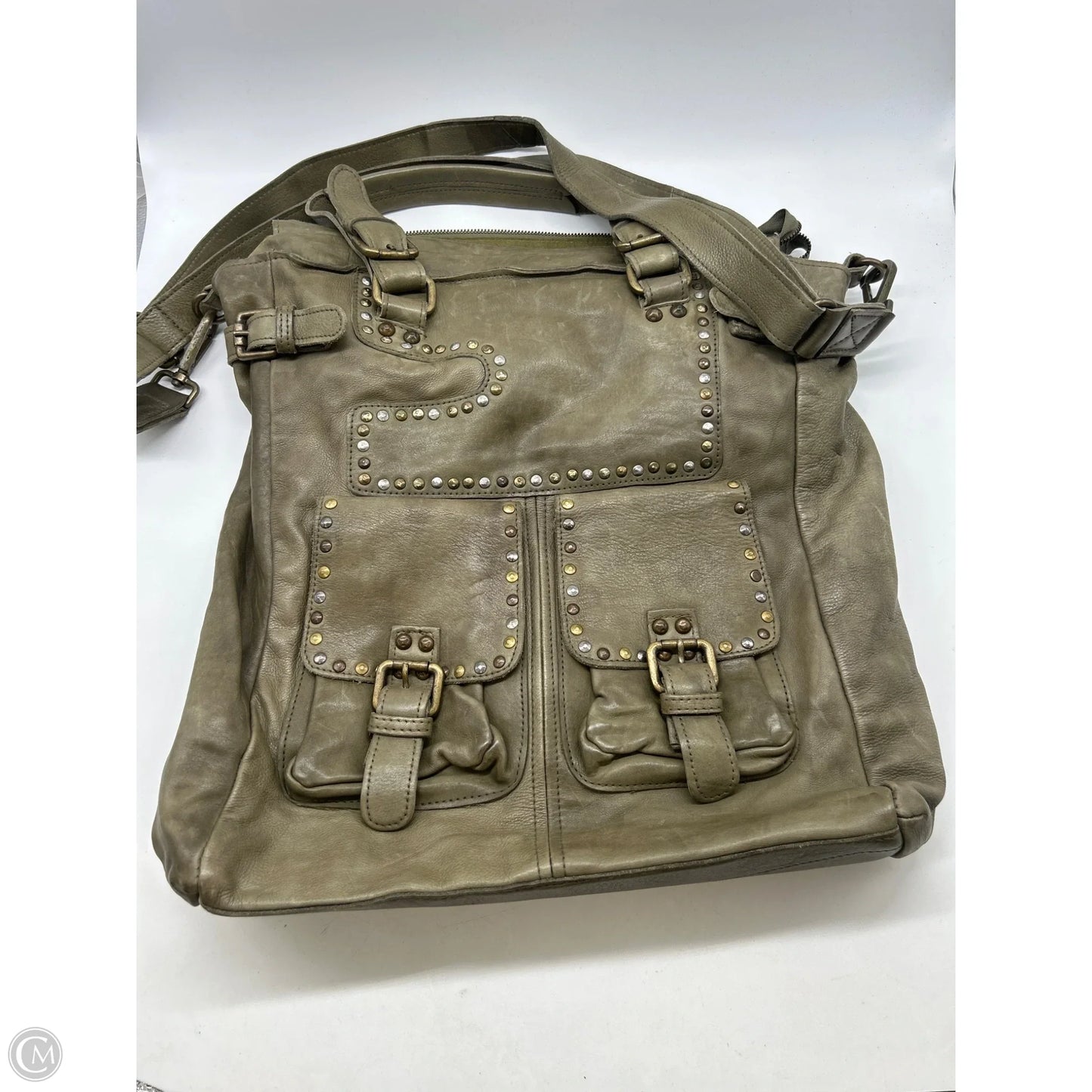 Handbag Leather By Clothes Mentor, Size: Large