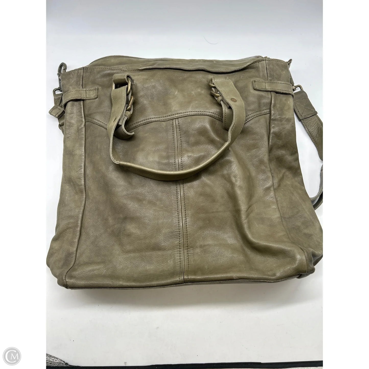 Handbag Leather By Clothes Mentor, Size: Large
