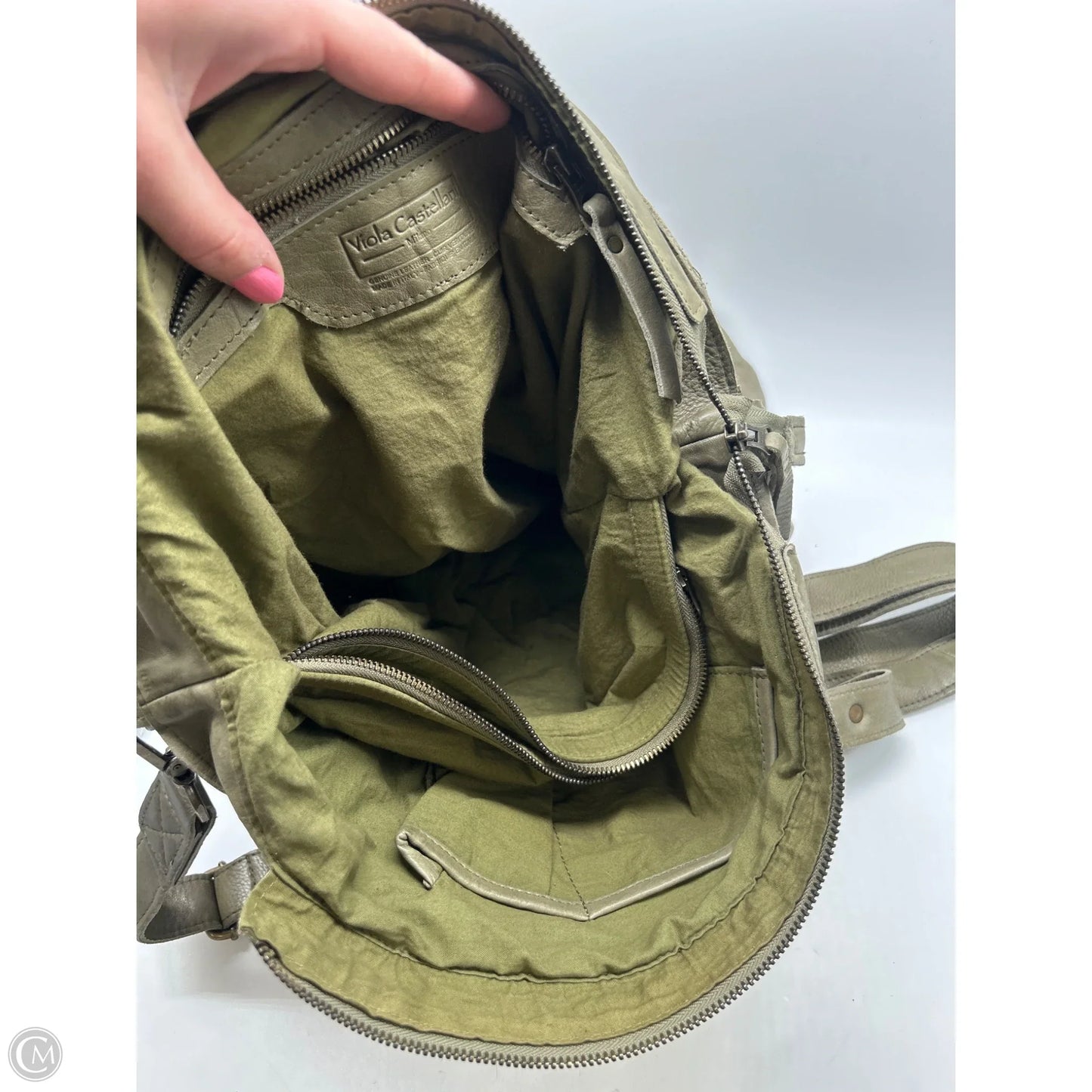 Handbag Leather By Clothes Mentor, Size: Large
