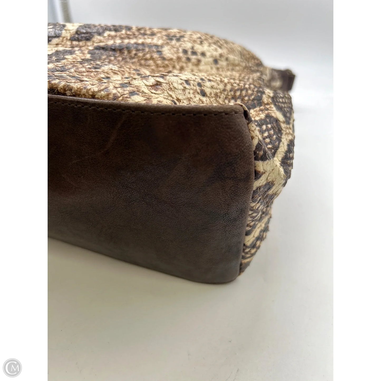 Handbag Leather By Clothes Mentor, Size: Large