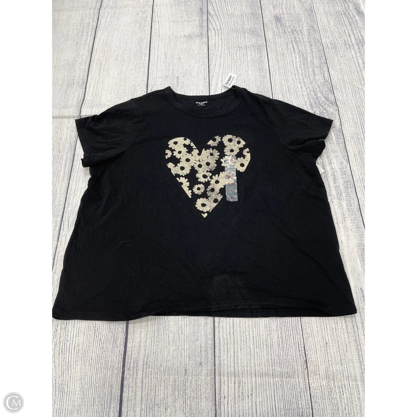 Top Short Sleeve By Old Navy In Black, Size: 1x