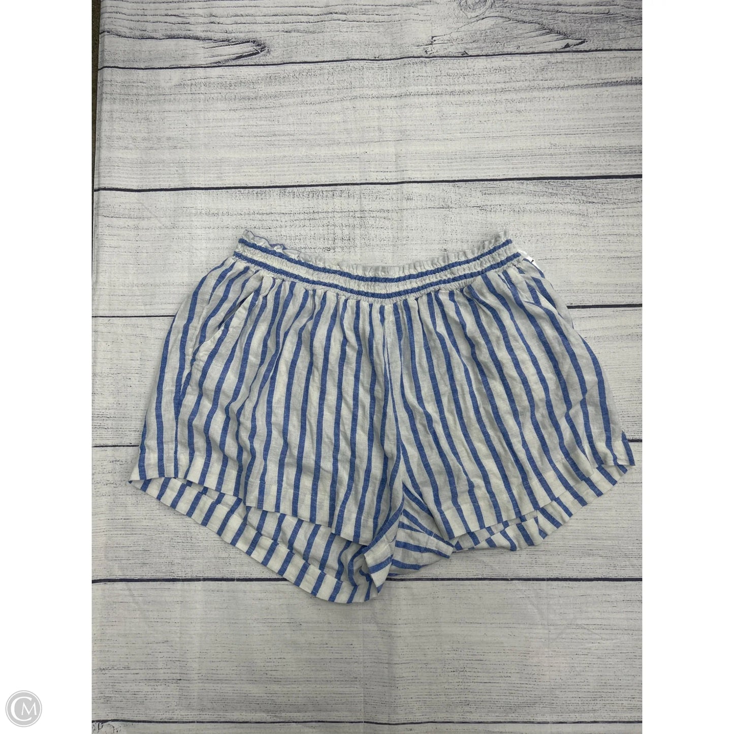 Shorts By Ava & Viv In Blue & White, Size: 2x