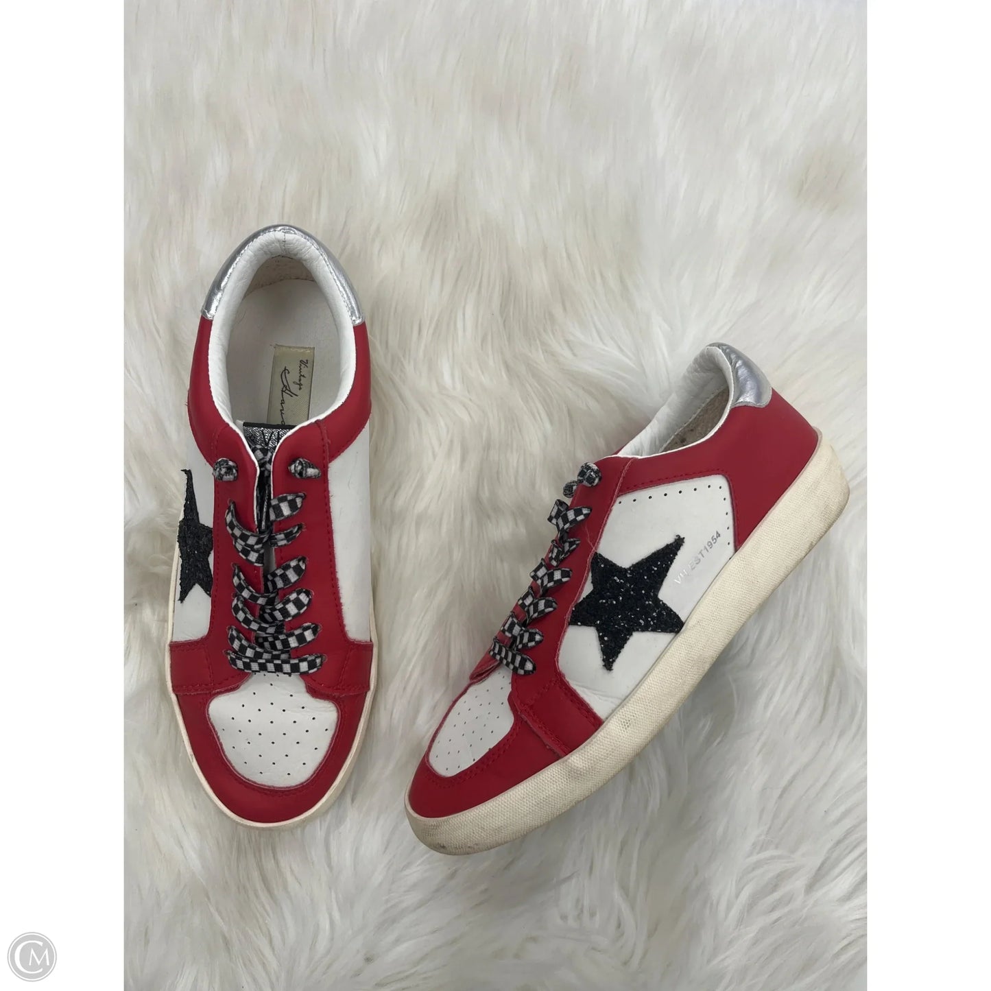 Shoes Sneakers By Vintage Havana In Red & White, Size: 9