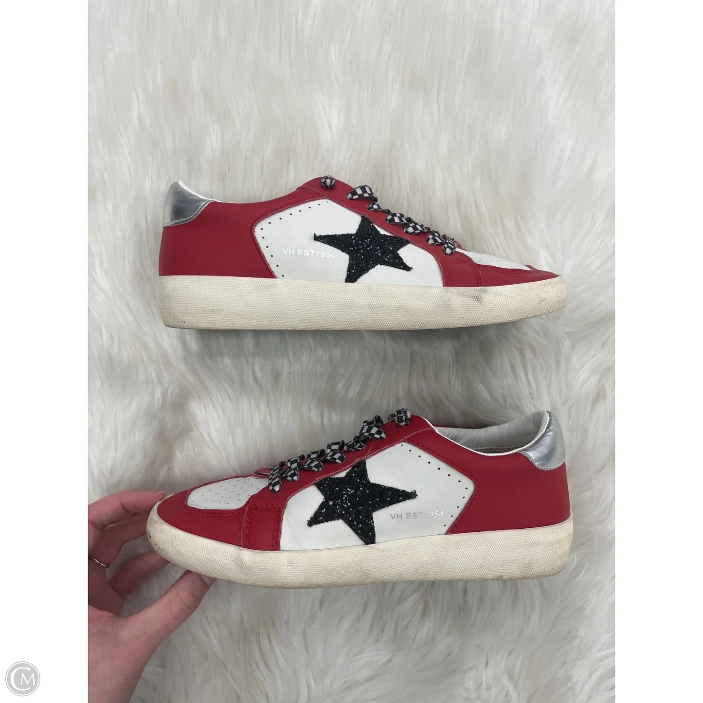 Shoes Sneakers By Vintage Havana In Red & White, Size: 9