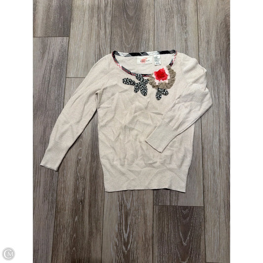 Sweater By Anthropologie In Tan, Size: Xs