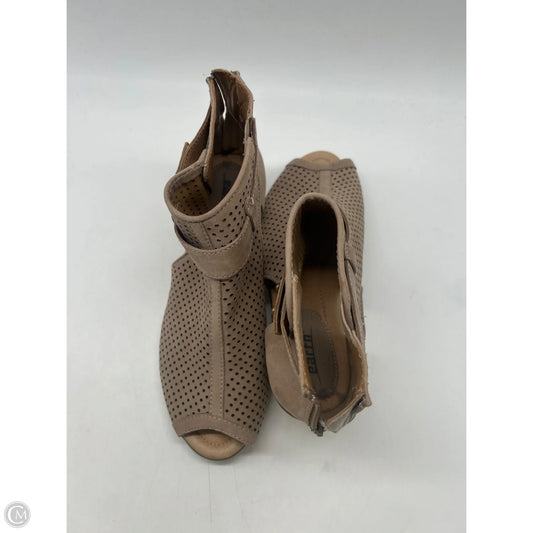 Sandals Heels Block By Earth In Brown, Size: 8