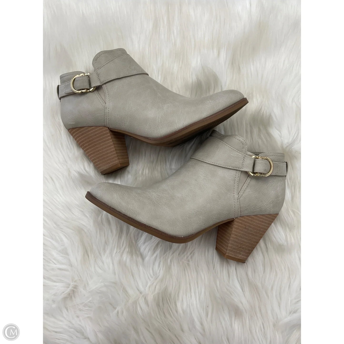 Boots Ankle Heels By Dr Scholls In Tan, Size: 11