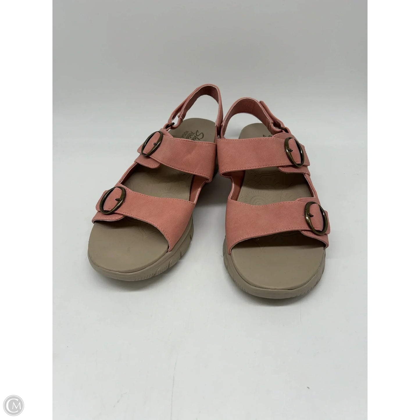 Sandals Heels Wedge By Skechers In Pink, Size: 8