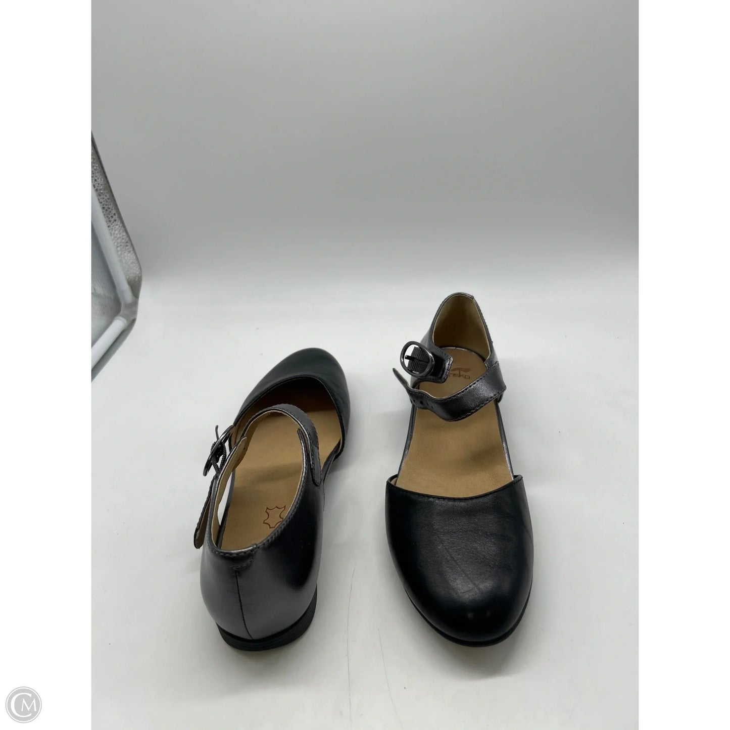 Shoes Flats By Dansko In Black & Silver, Size: 7.5
