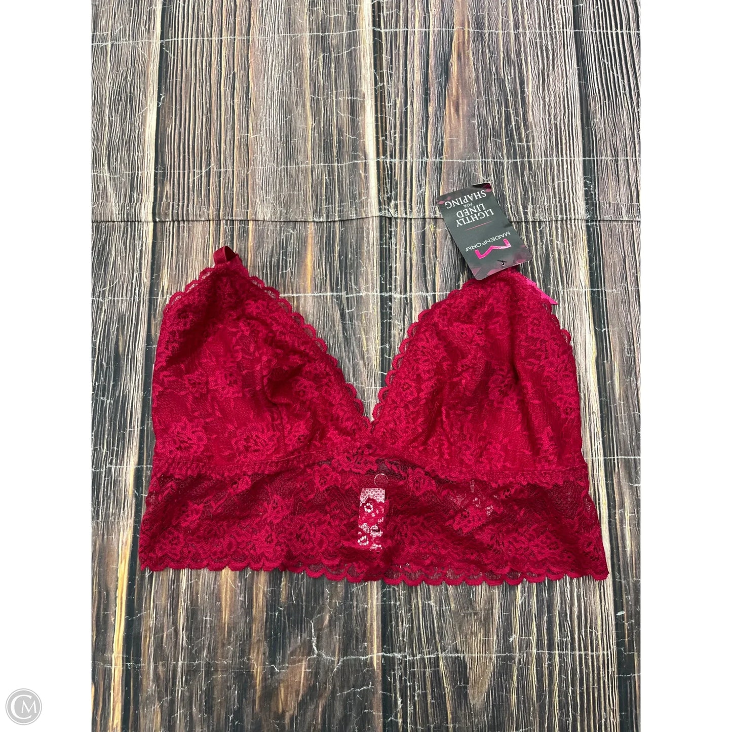Bralette By Maidenform In Red, Size: Xl