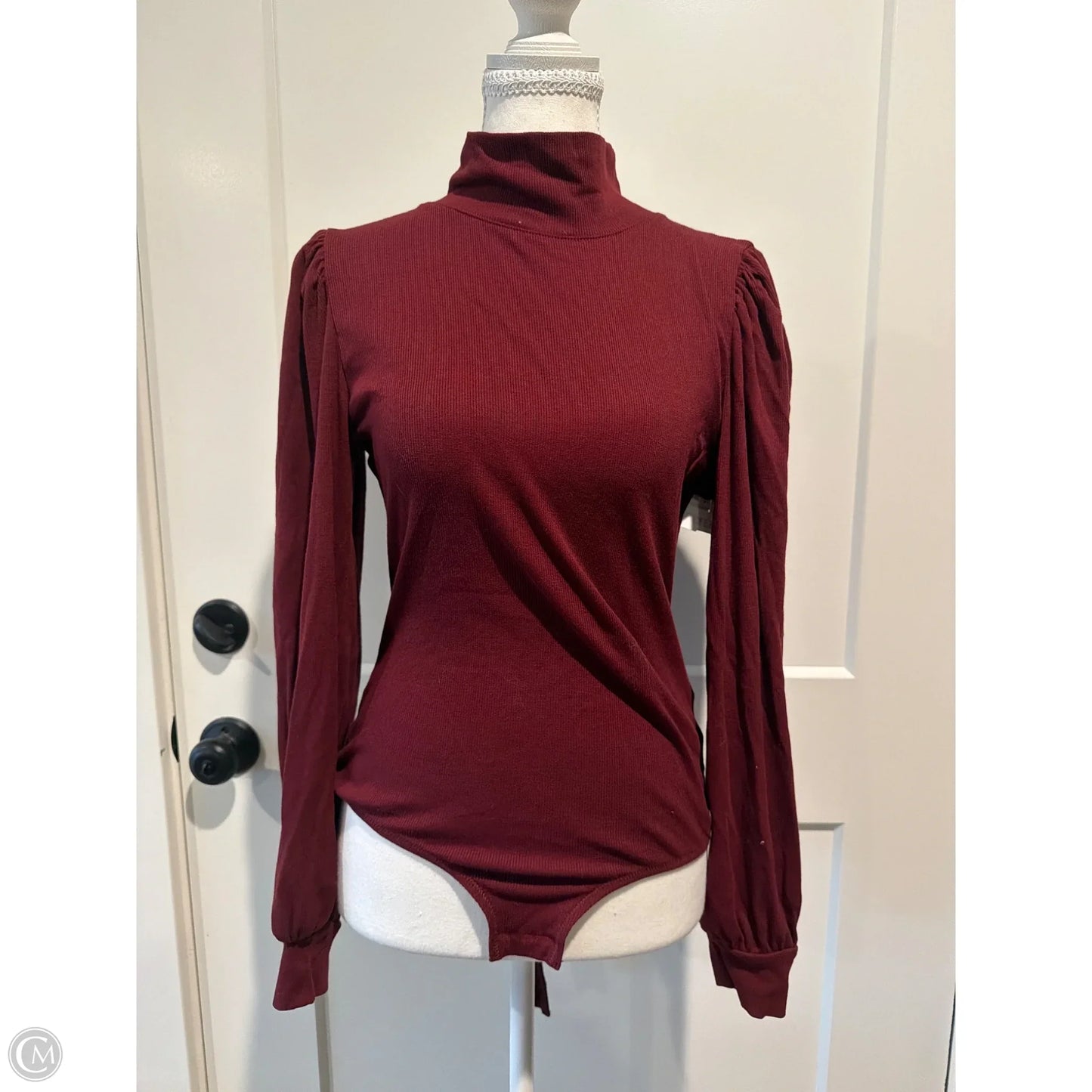 Top Long Sleeve By Madewell In Maroon, Size: M