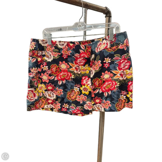 Shorts By Loft In Floral Print, Size: 14