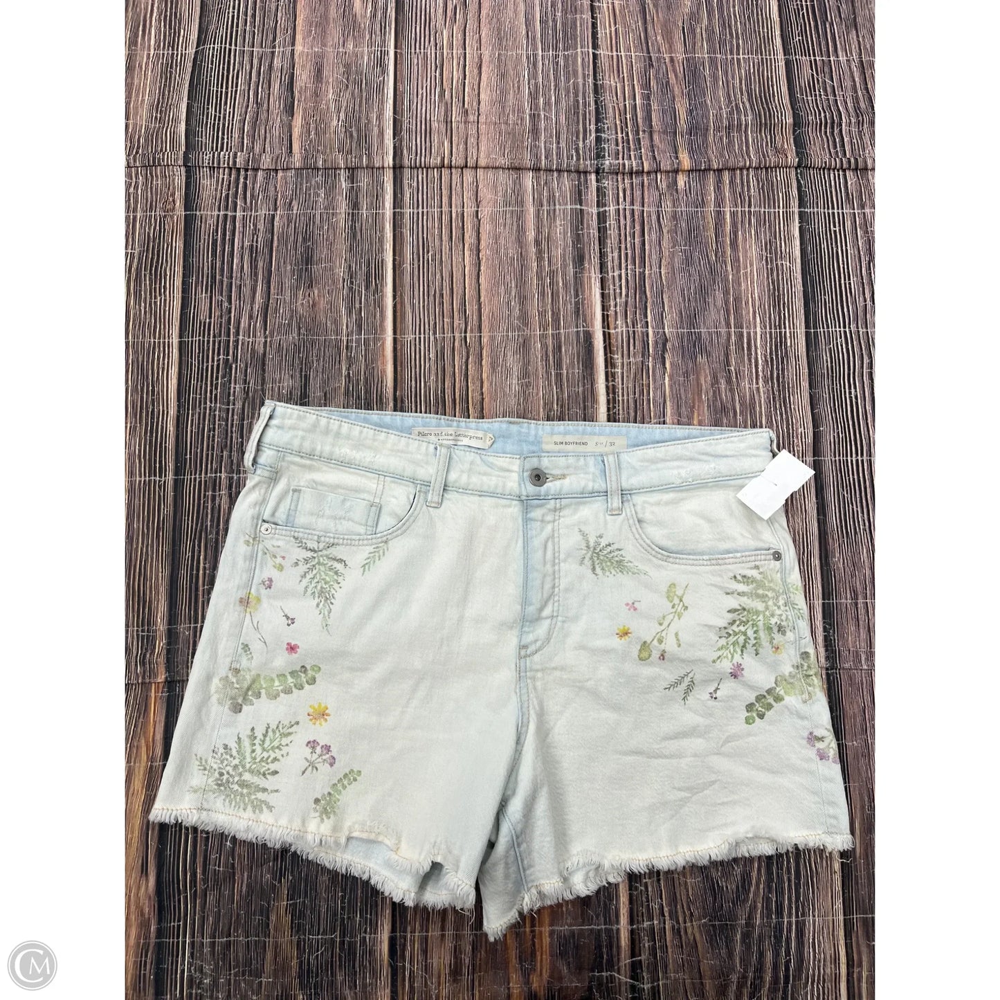 Shorts By Pilcro In Blue Denim, Size: 14