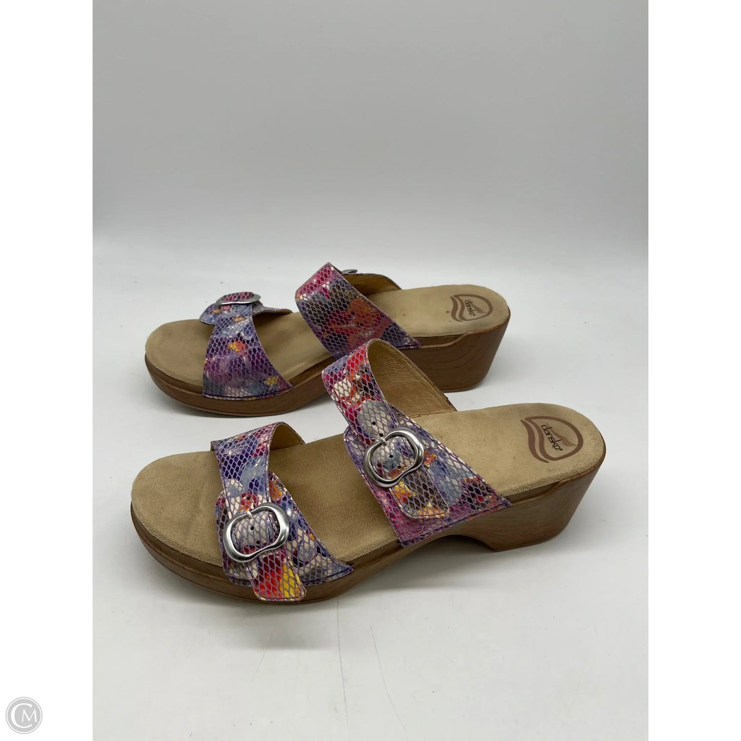 Sandals Heels Block By Dansko In Purple, Size: 11
