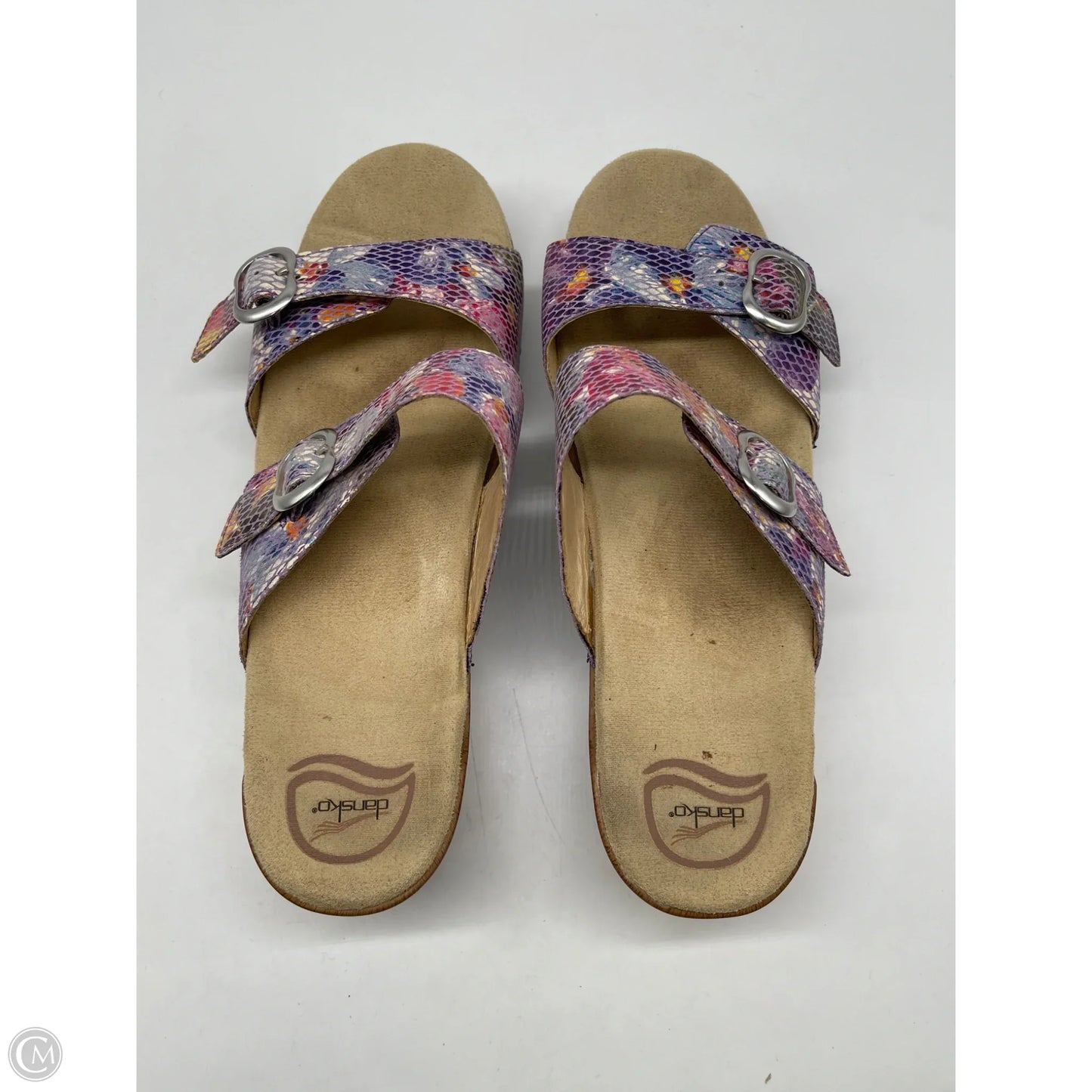 Sandals Heels Block By Dansko In Purple, Size: 11