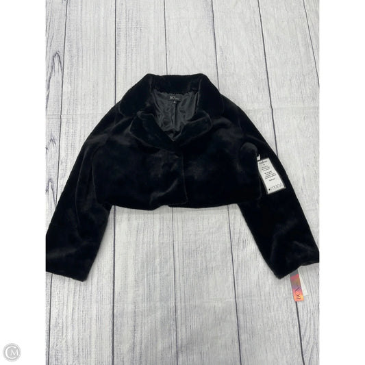 Coat Faux Fur & Sherpa By Bcx In Black, Size: 2x