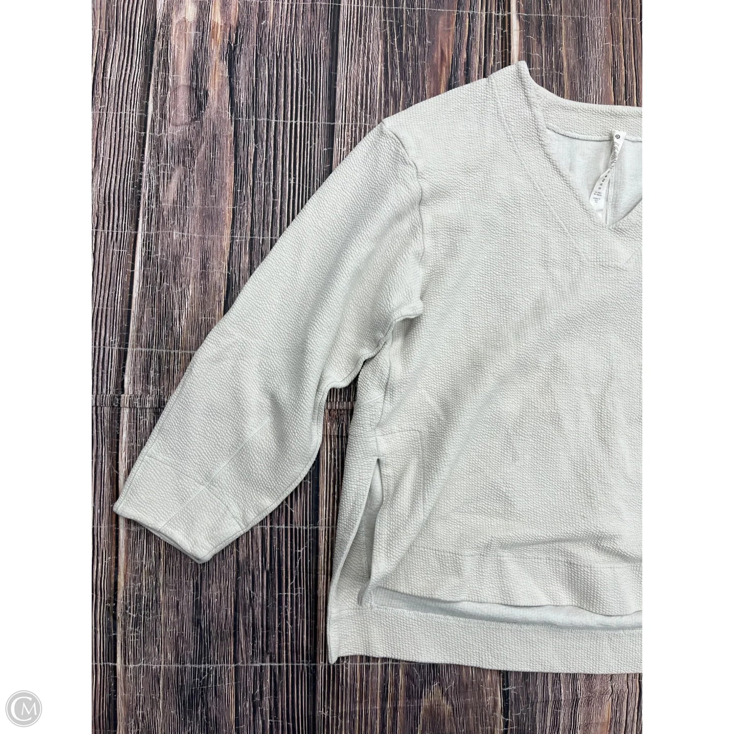 Athletic Sweatshirt Crewneck By Lululemon In Tan, Size: 4