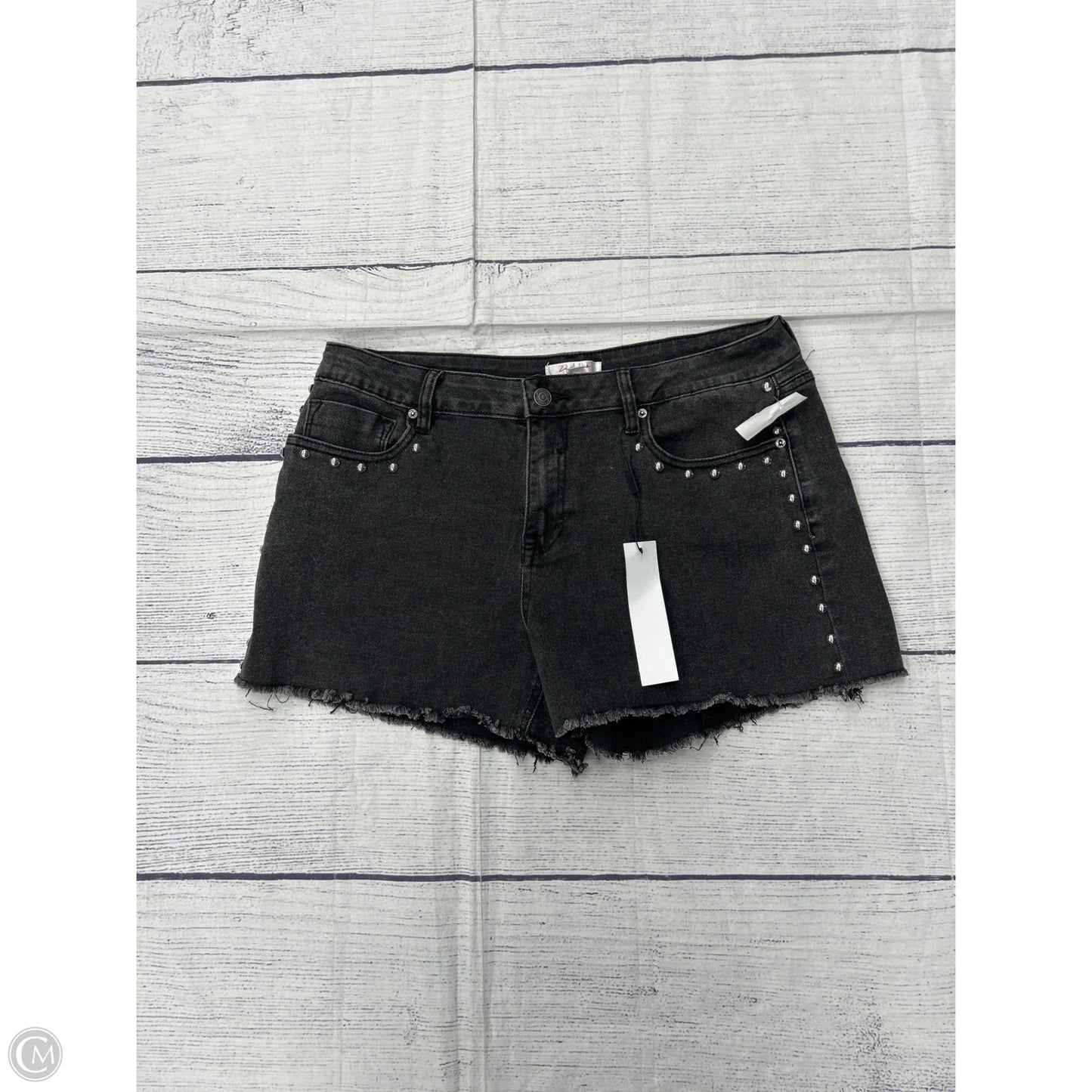 Shorts By Vigoss In Black Denim, Size: 10
