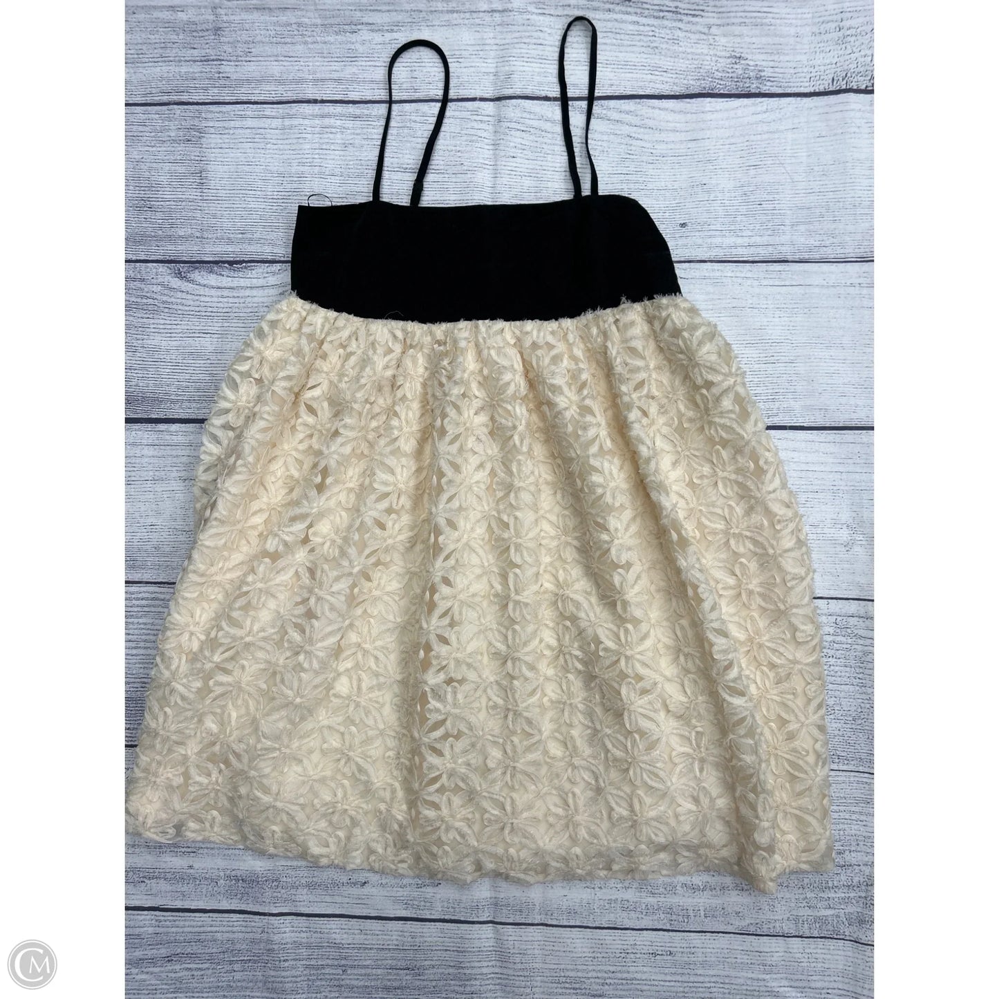 Dress Casual Short By Endless Rose In Black & Cream, Size: L