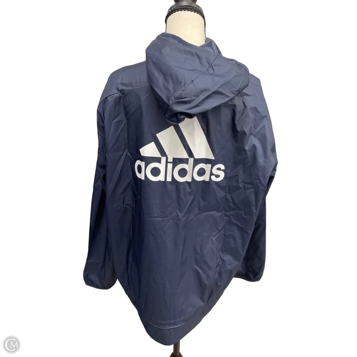 Athletic Jacket By Adidas In Blue, Size: Xl
