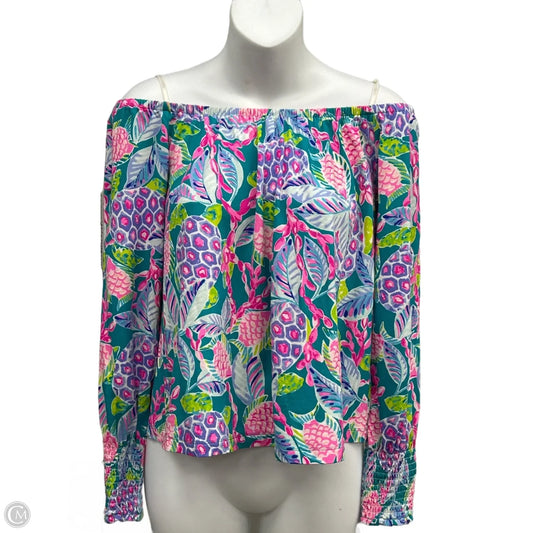 Top Long Sleeve Designer By Lilly Pulitzer In Multi-colored, Size: Xs