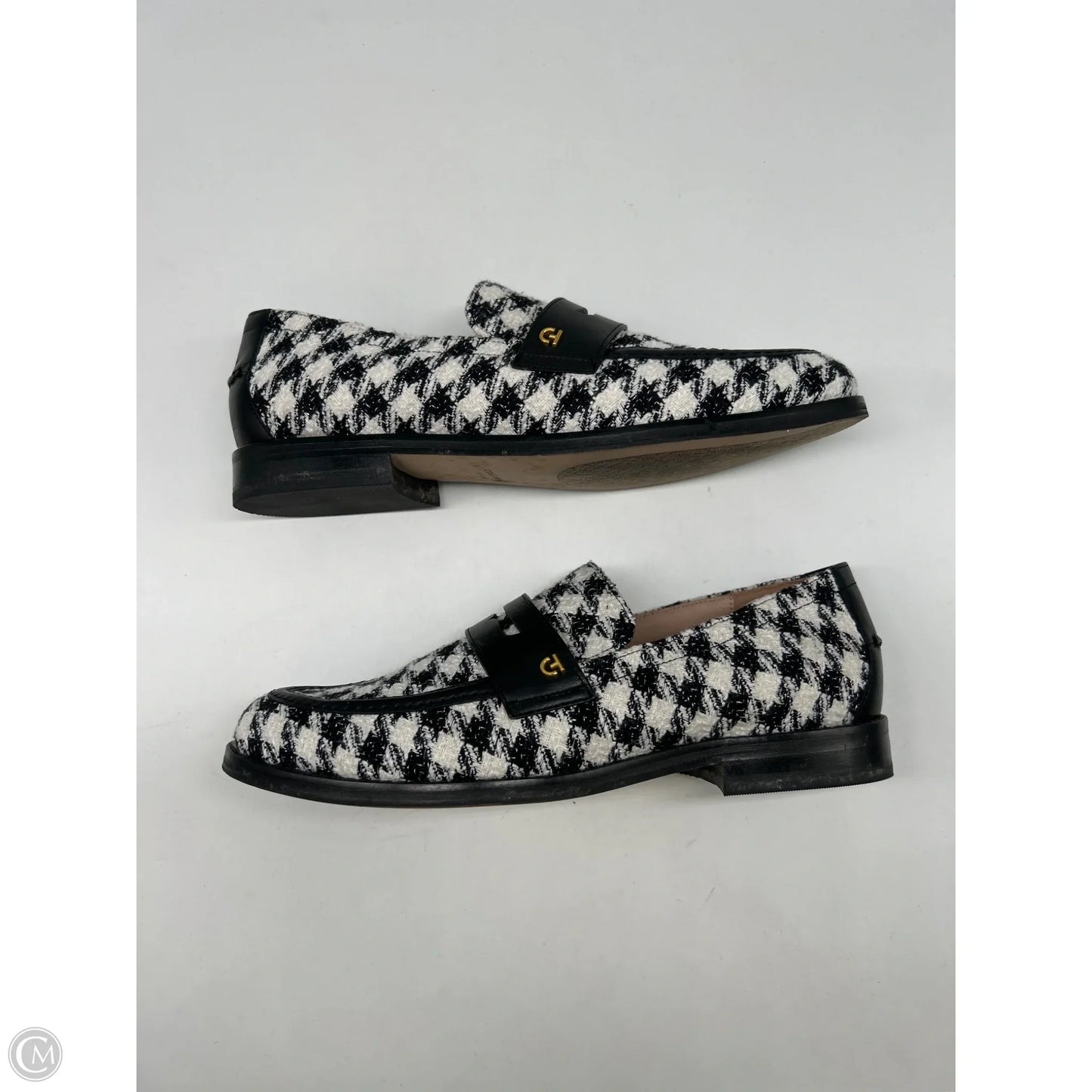 Shoes Flats By Cole-haan In Black & White, Size: 8.5