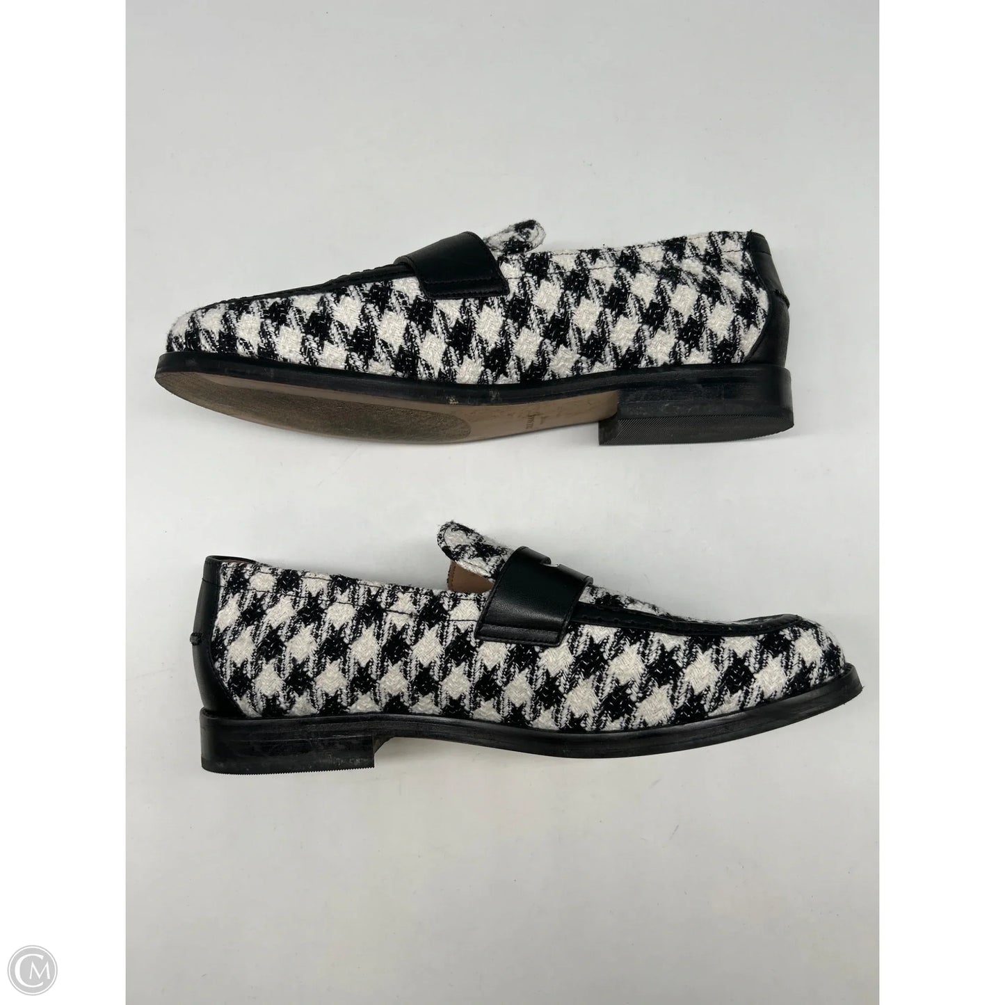 Shoes Flats By Cole-haan In Black & White, Size: 8.5