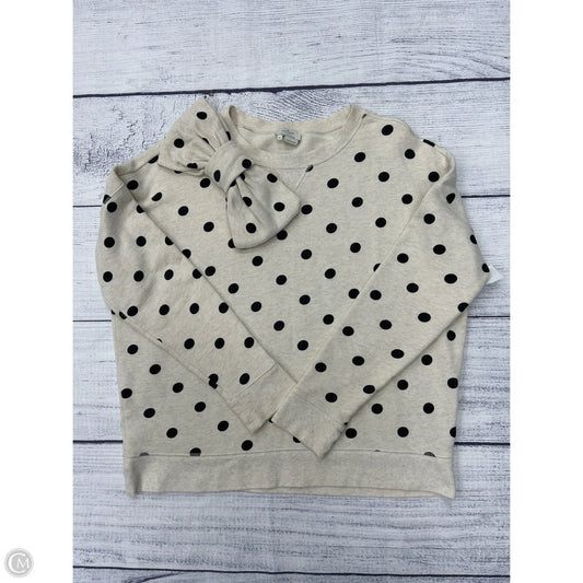 Sweatshirt Designer By Kate Spade In Polkadot Pattern, Size: S