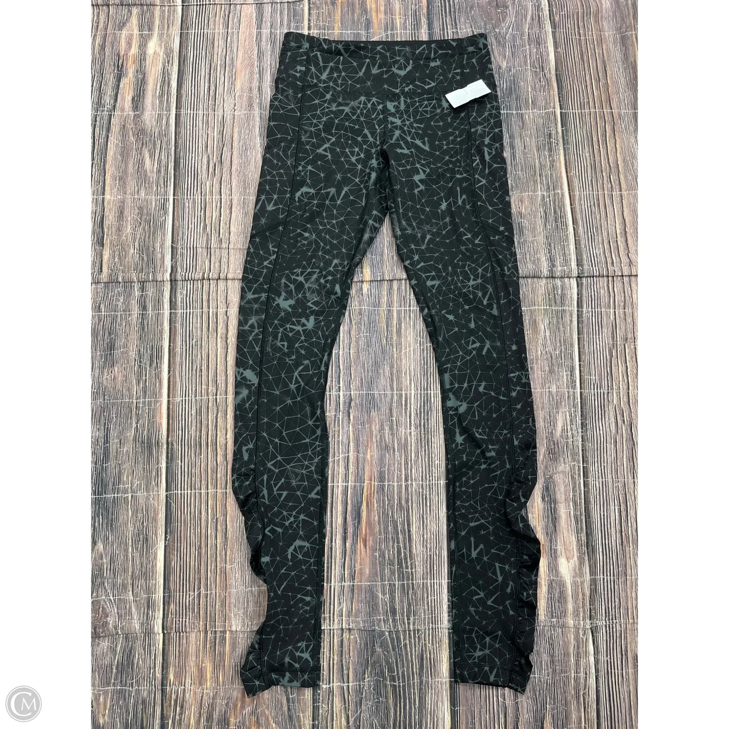 Athletic Leggings By Lululemon In Black & Grey, Size: 4