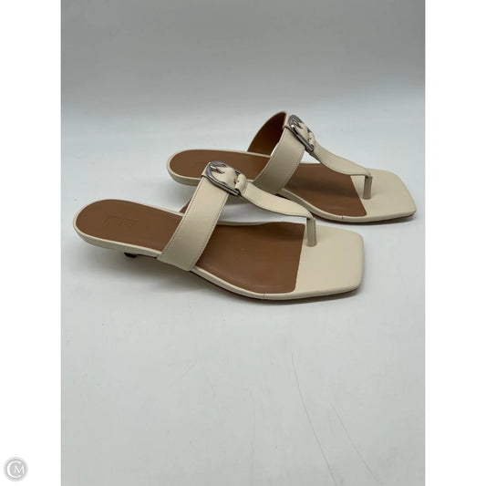 Sandals Heels Stiletto By Nordstrom In Cream, Size: 8.5