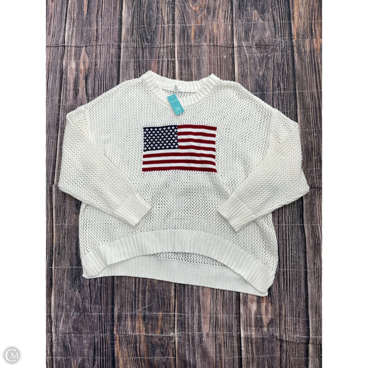 Sweater By Maurices In White, Size: 2x