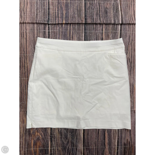 Skirt Mini & Short By Chicos In White, Size: 14