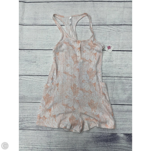 Romper By Clothes Mentor In Orange & White, Size: Xl
