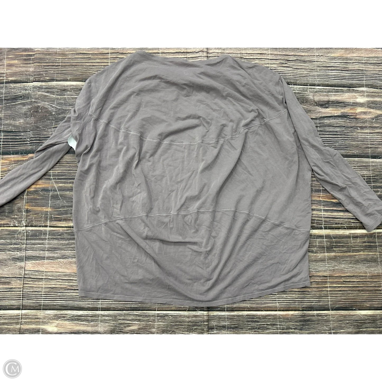 Athletic Top Long Sleeve Crewneck By Lululemon In Purple, Size: M