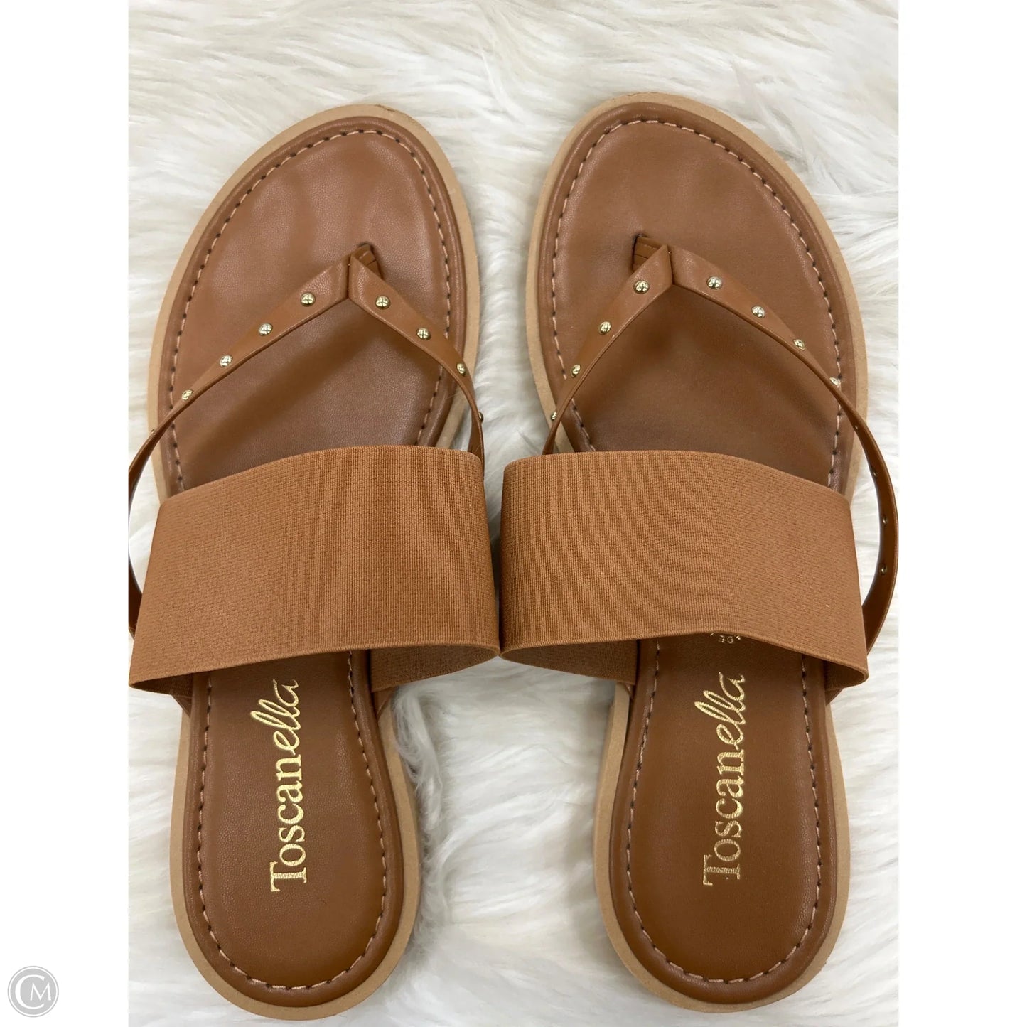 Sandals Flats By Toscanella In Brown, Size: 10