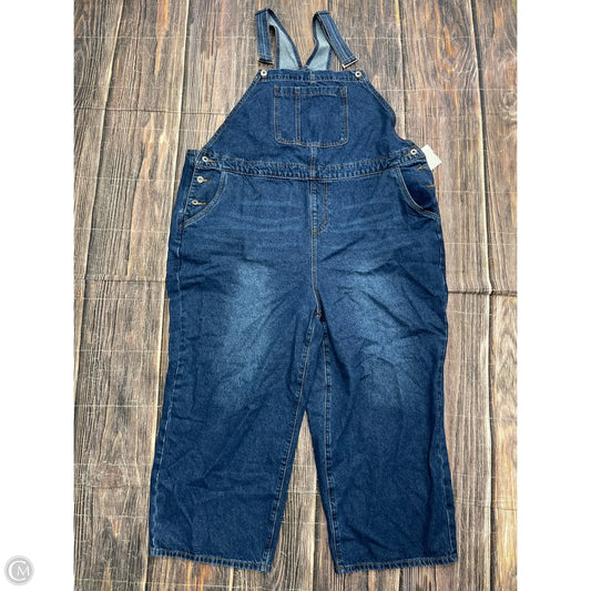 Overalls By Bloomchic In Blue Denim, Size: 18