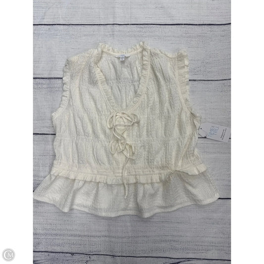 Tank Top By Time And Tru In Cream, Size: Xl