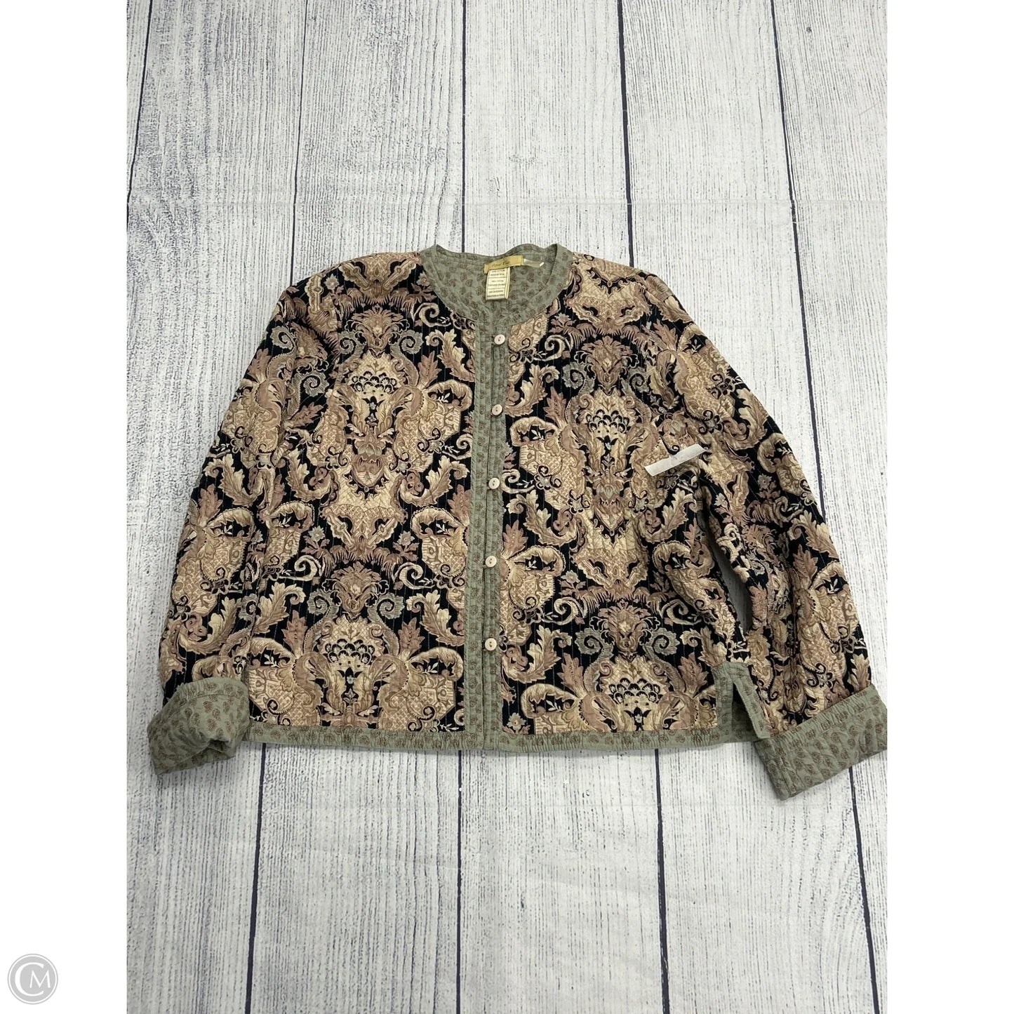 Jacket Shirt By Clothes Mentor In Paisley Print, Size: S
